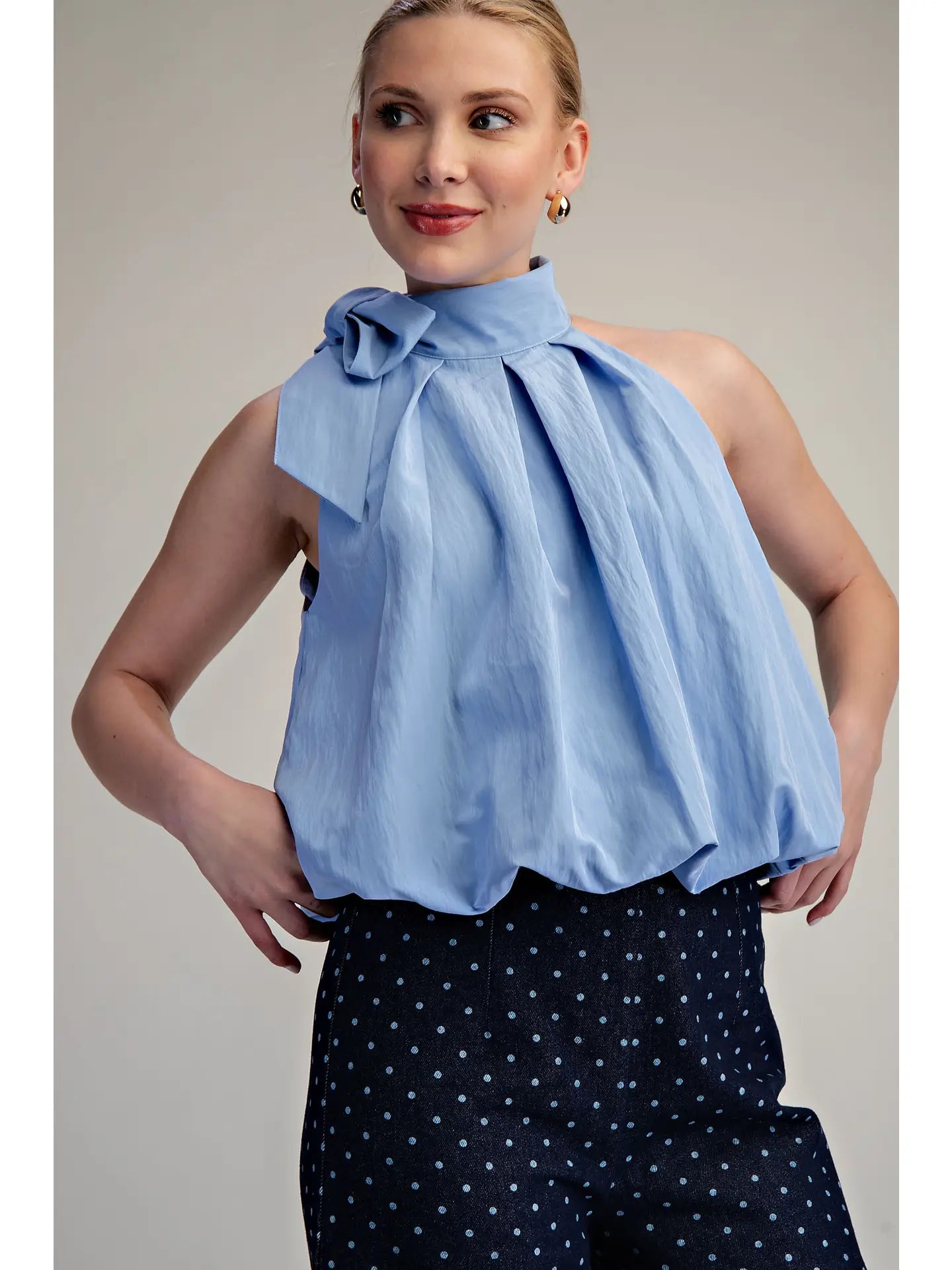 Tahiti Tie Neck Blouse