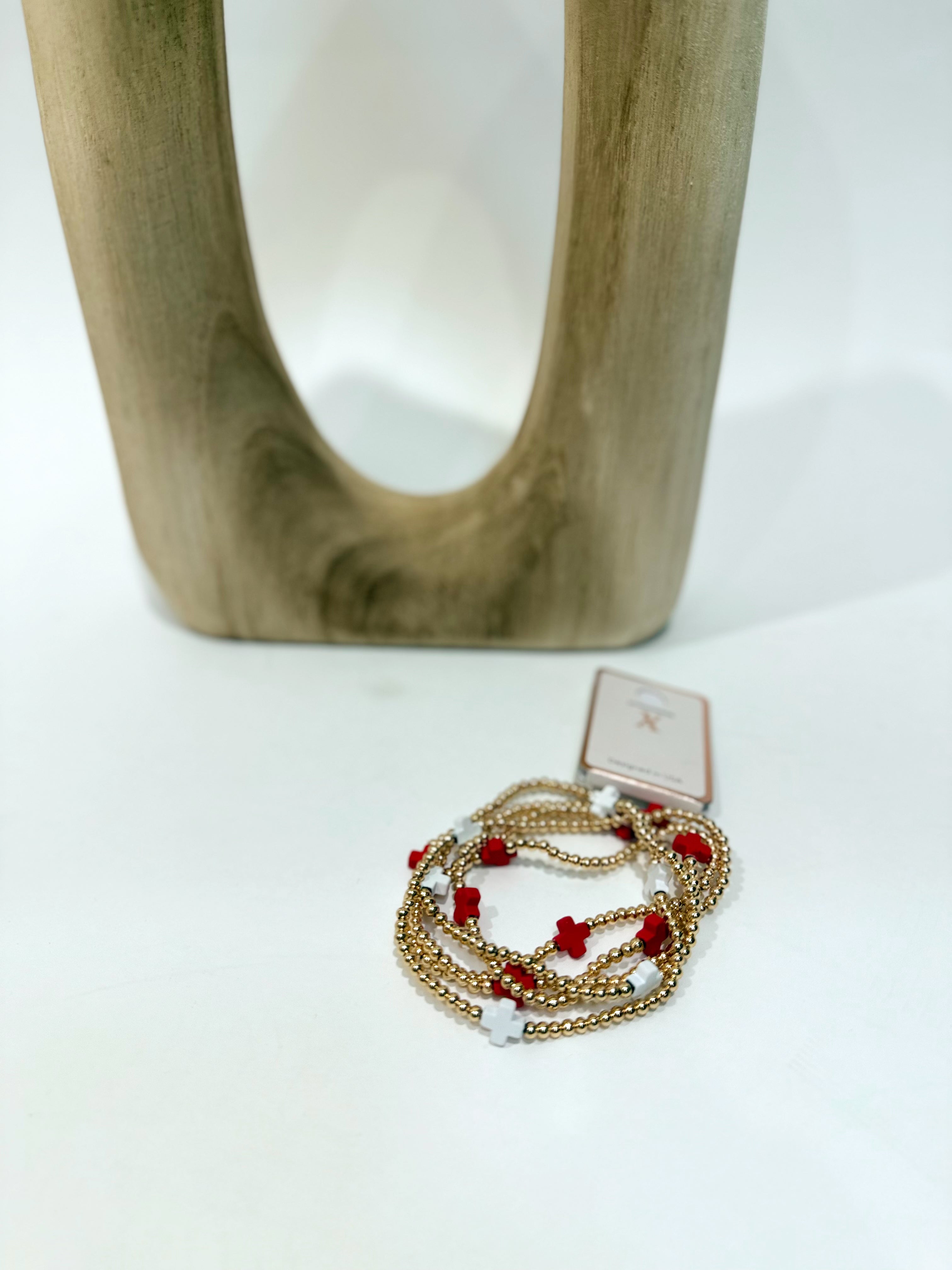 Caroline Hill - Brittany Cross Bracelet Set