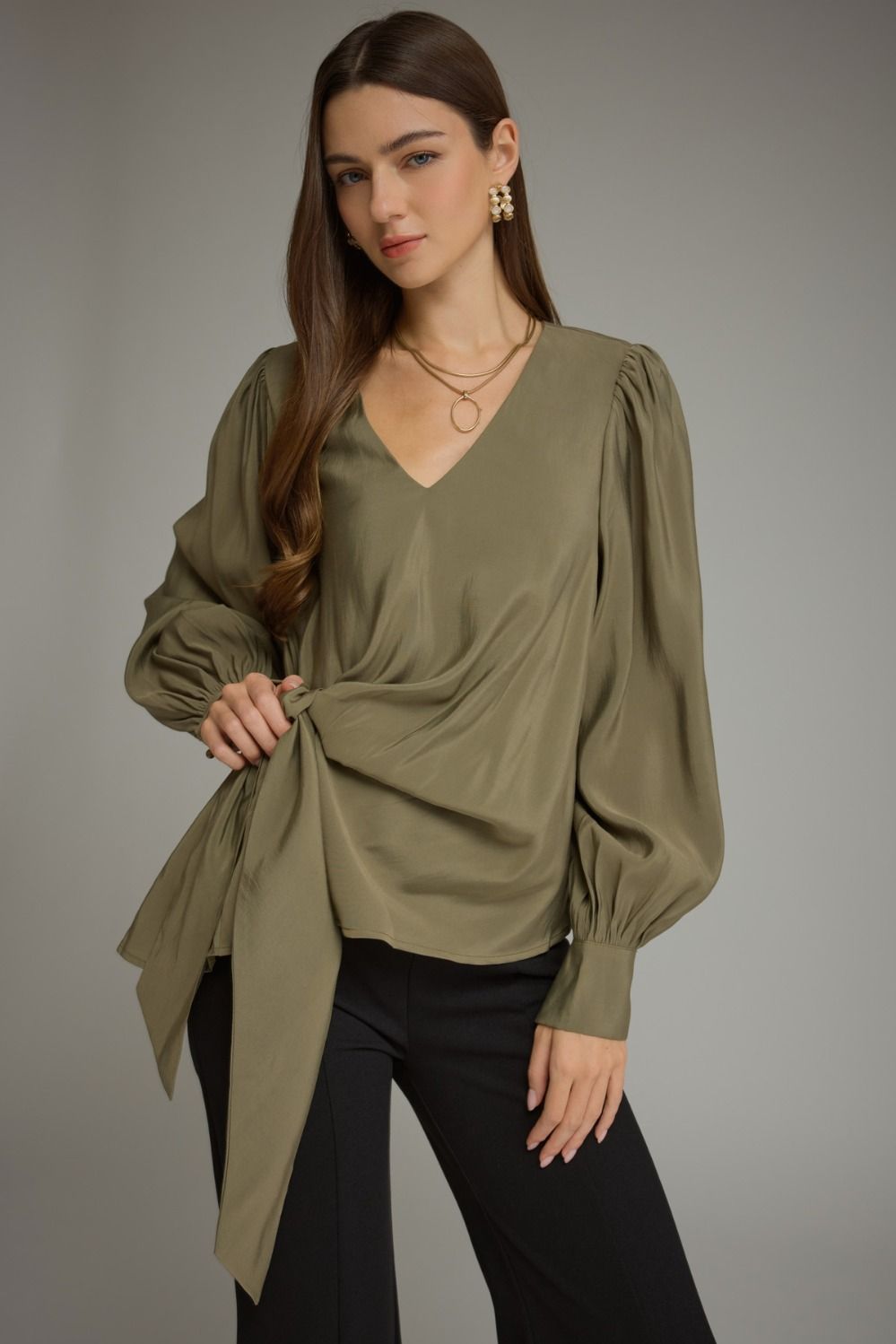 The Rachel Wrap Blouse