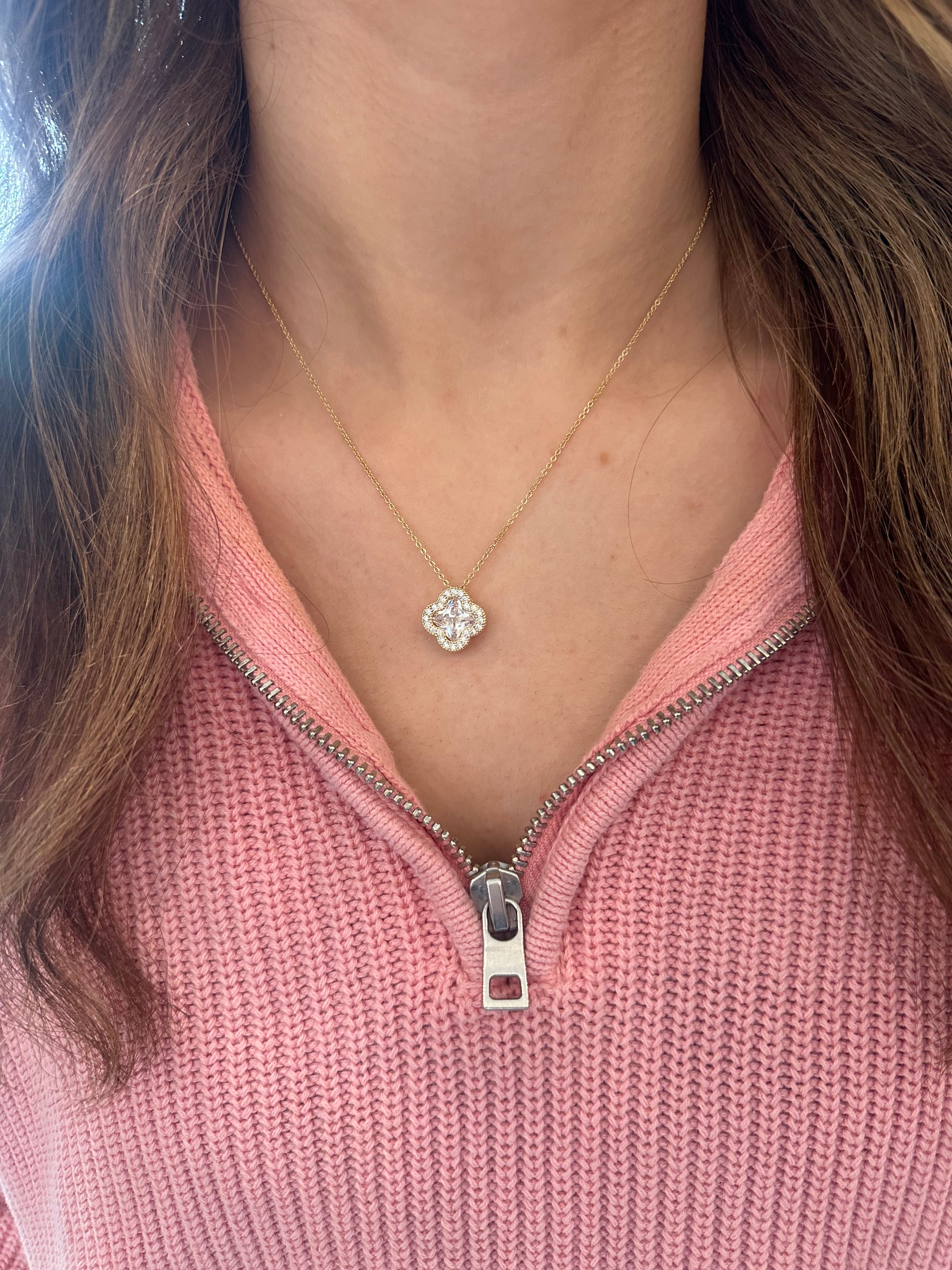 Diamond Clover Necklace