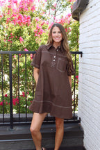 Teddy Bear Button Down Dress