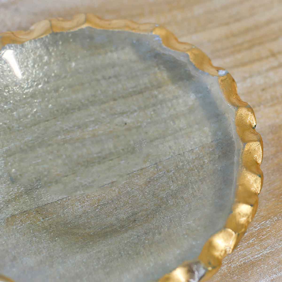 The Royal Standard - Fairbanks Tidbit Dish   Clear/Gold   5"
