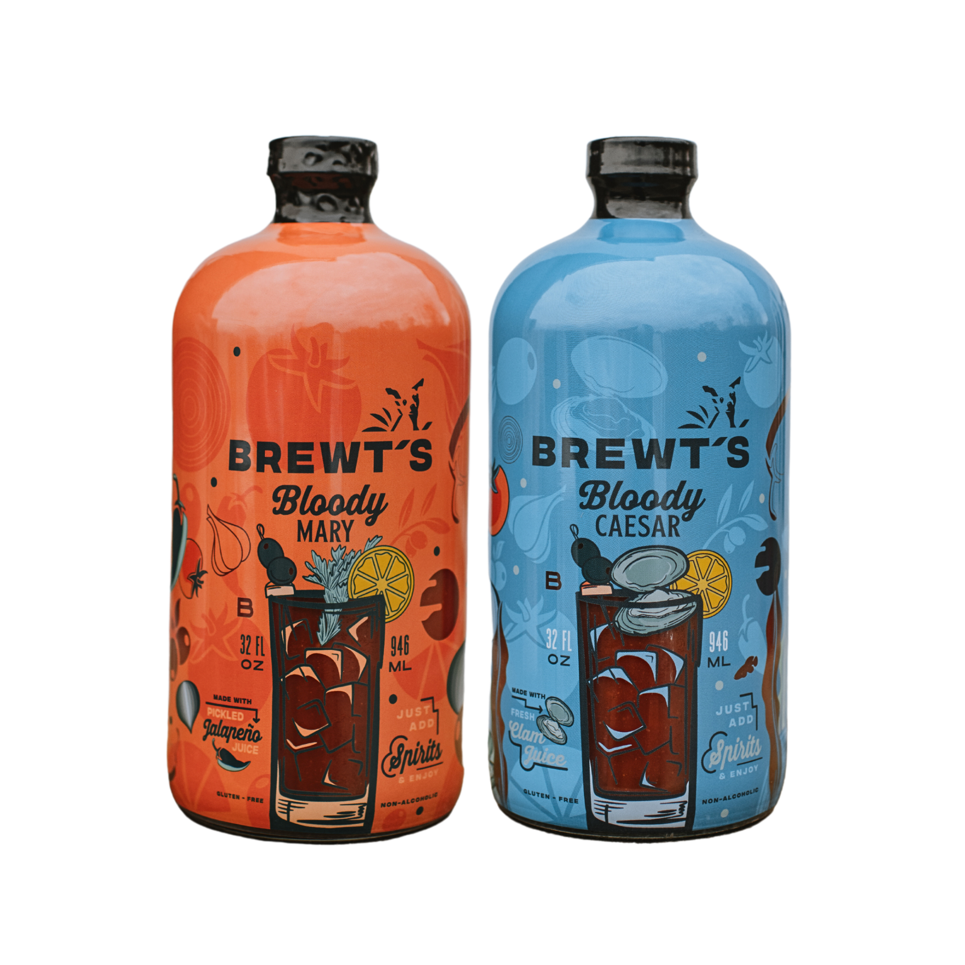 Brewt's - Bloody Caesar | All-Natural - A lighter Bloody Mary Mix 32oz