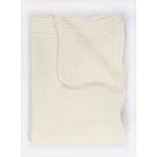 Zsa Zsa & LoLLi Monogram Blanks - Heirloom Quilt - Baby Quilt Blanket Swaddle Monogram: White