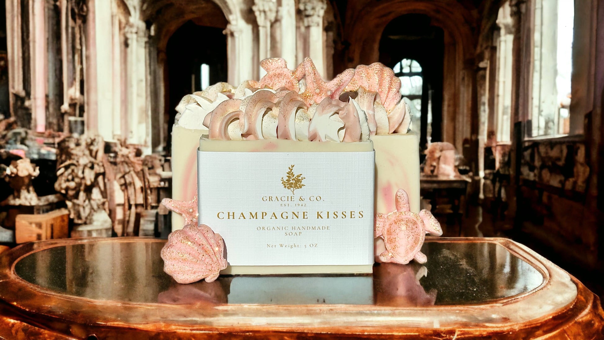 Gracie & Co. 1942 - Over The Top Champagne Kisses Shea Butter Soap