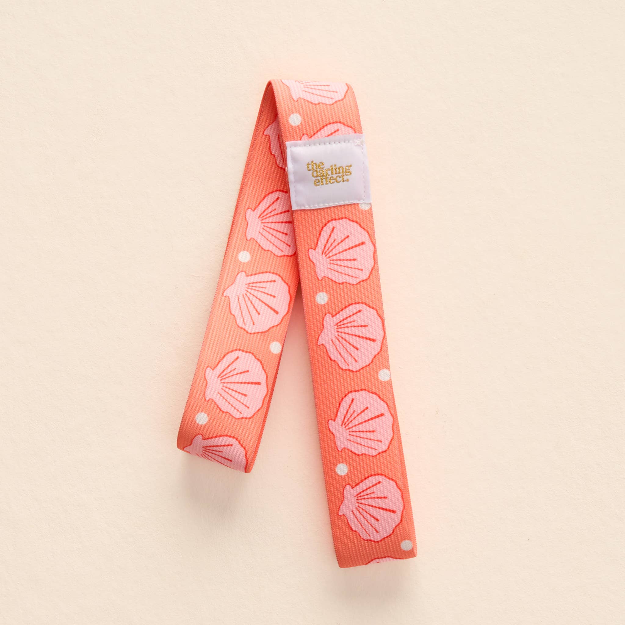 The Darling Effect - Stay-Put Towel Band-Seashells Coral