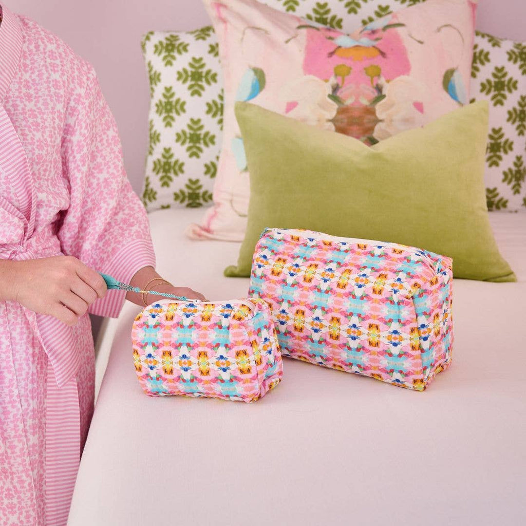 Laura Park Designs - Sumner Pink Small Cosmetic Bag: Small