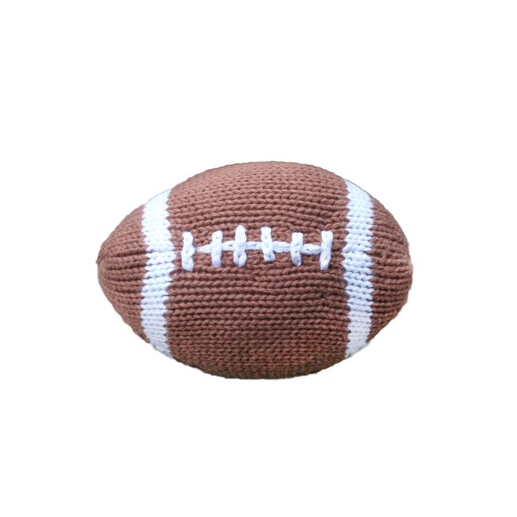 Petit Ami & Zubels - Phil the Football Knit Rattle: 5" Rattle