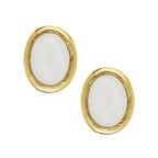 Susan Shaw - Gold Oval Earrings