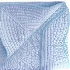 Zsa Zsa & LoLLi Monogram Blanks - Heirloom Quilt - Baby Quilt Blanket Swaddle Monogram: White