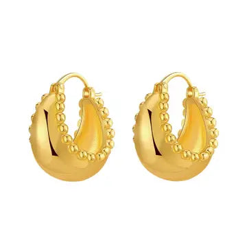 Beaded Hoop Earrings