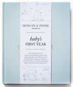 Duncan & Stone Paper Co. - Baby's First Year Memory Book & Photo Album | Mother's Day: Lilac