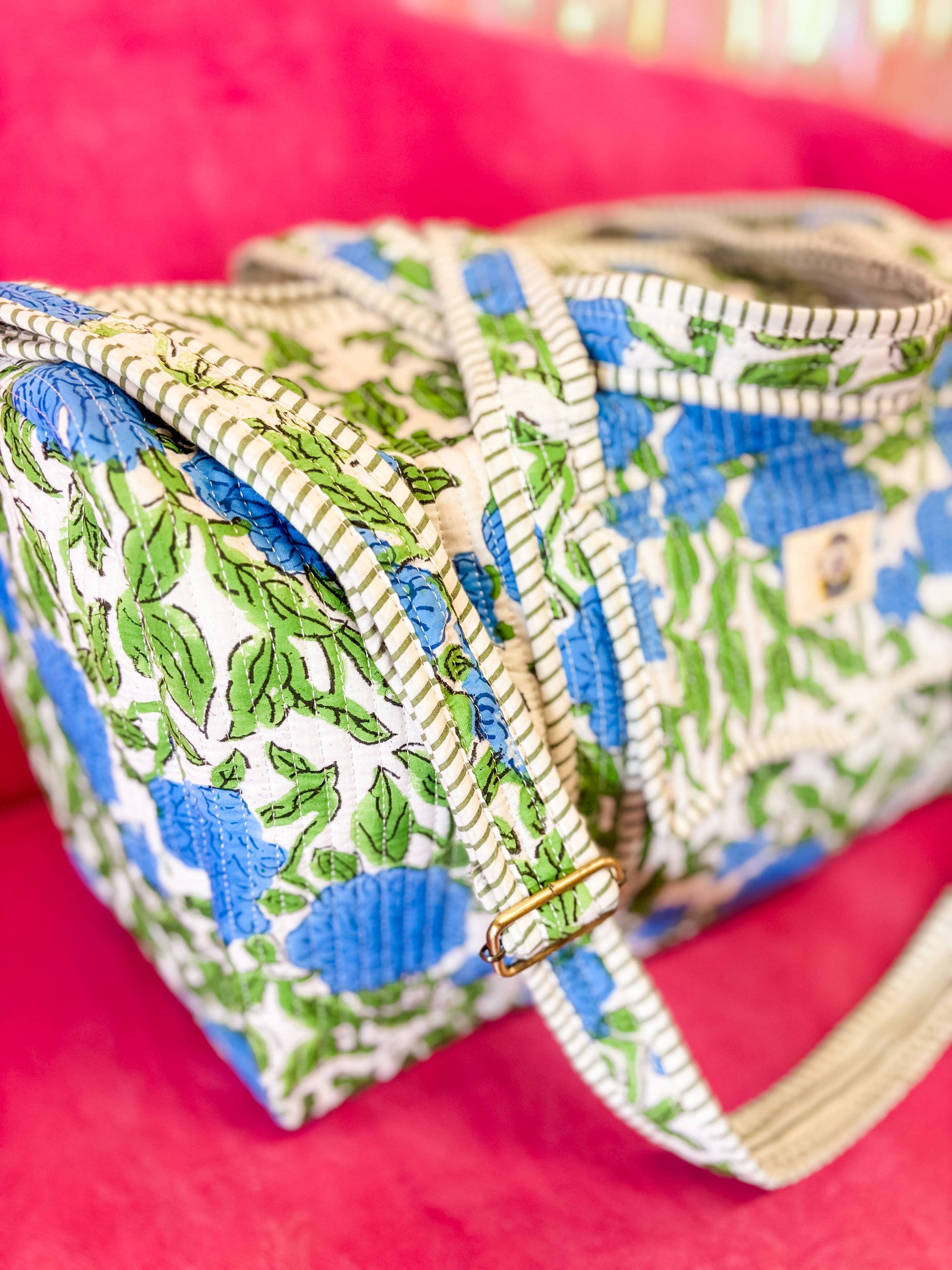 Heart of Grace - Charleston Large Scalloped Quilted Duffle Bag