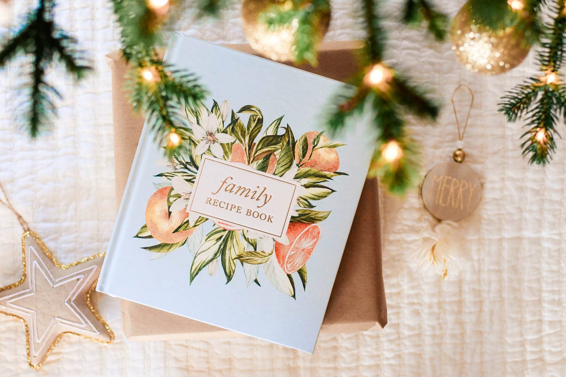 Duncan & Stone Paper Co. - Family Recipe Book & Keepsake Journal | Christmas Gift