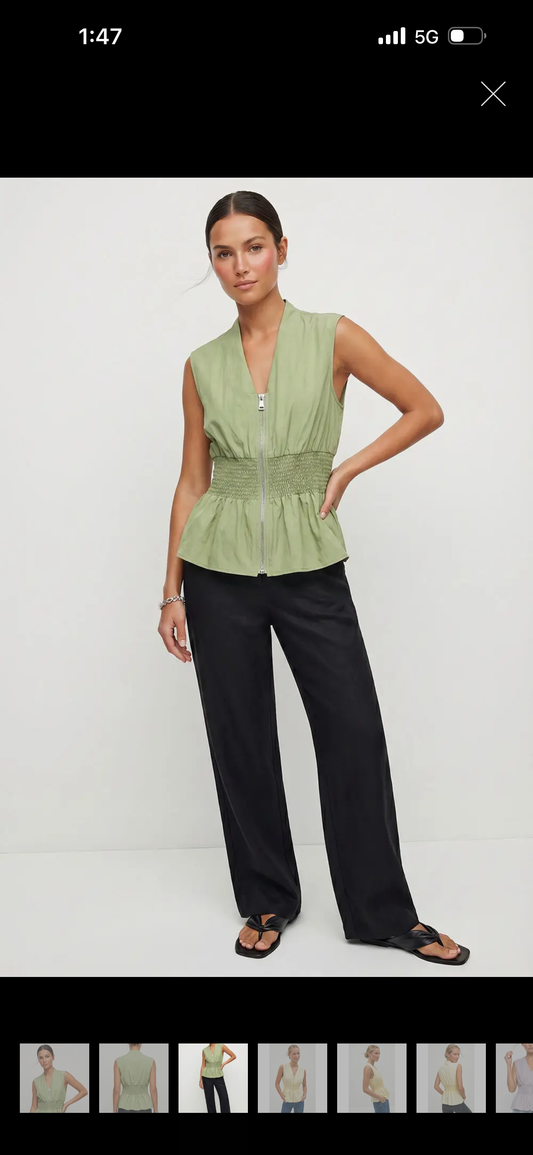 The June Zipper Blouse