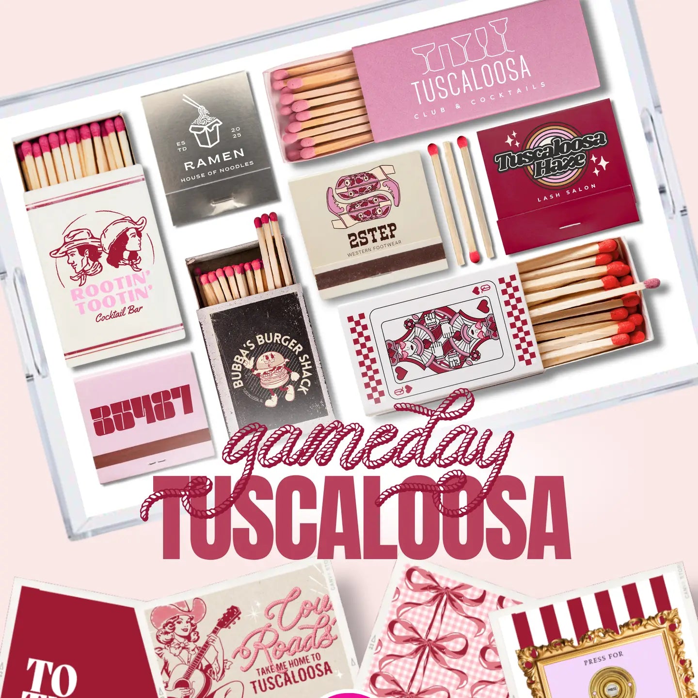 11 x 17 Gameday Tuscaloosa Insert Set of 10