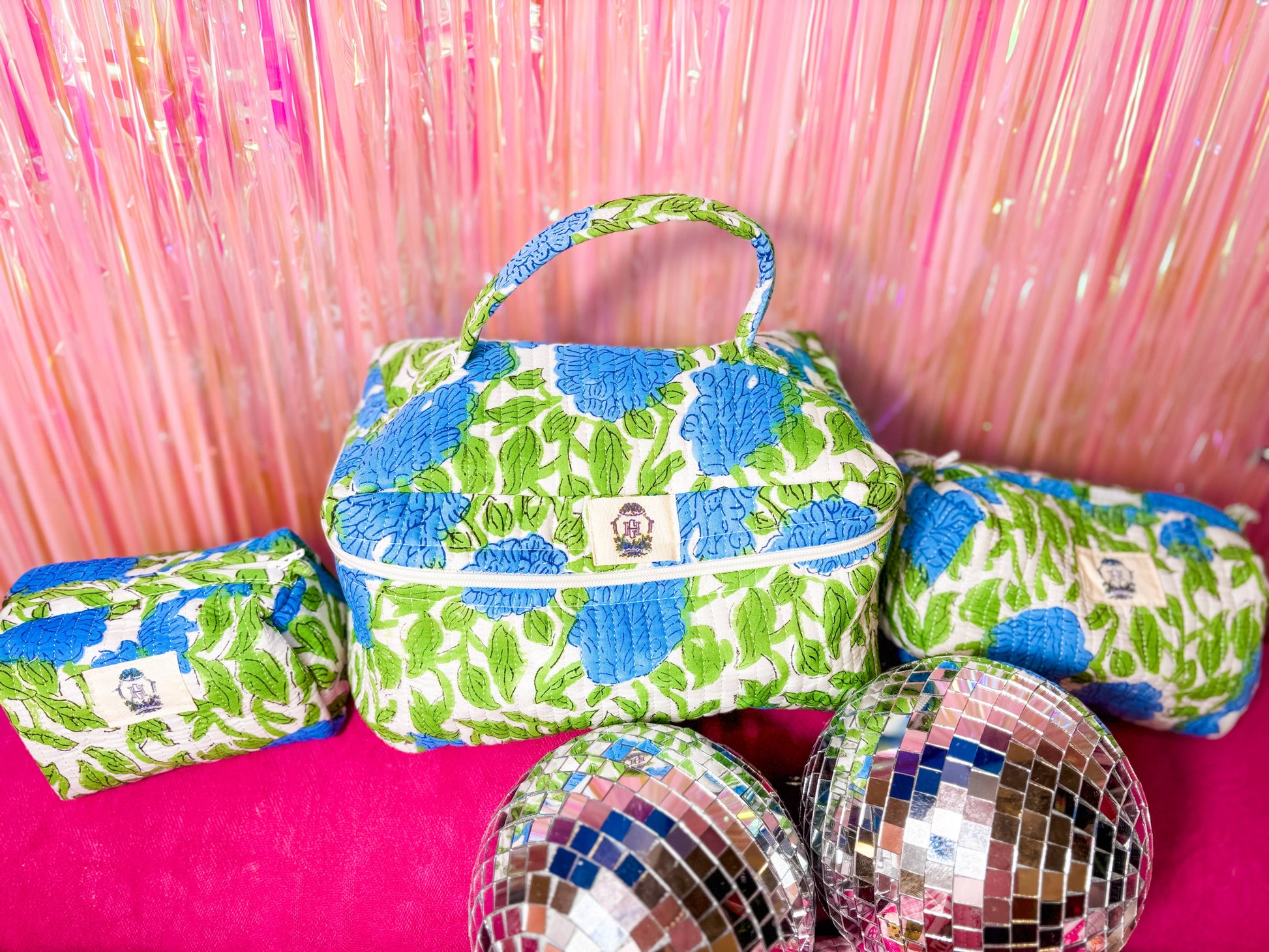 Heart of Grace - Charleston Set of 3 Cosmetic Bags