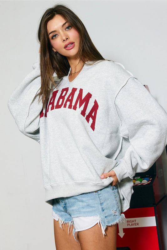 AL Reversible Mockneck Pullover