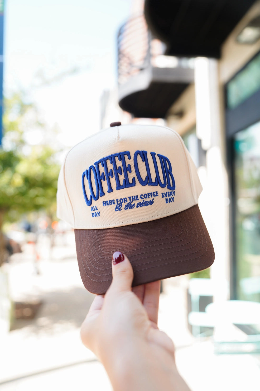 Kenz Kustomz - Coffee Club Brown Vintage Trucker Hat