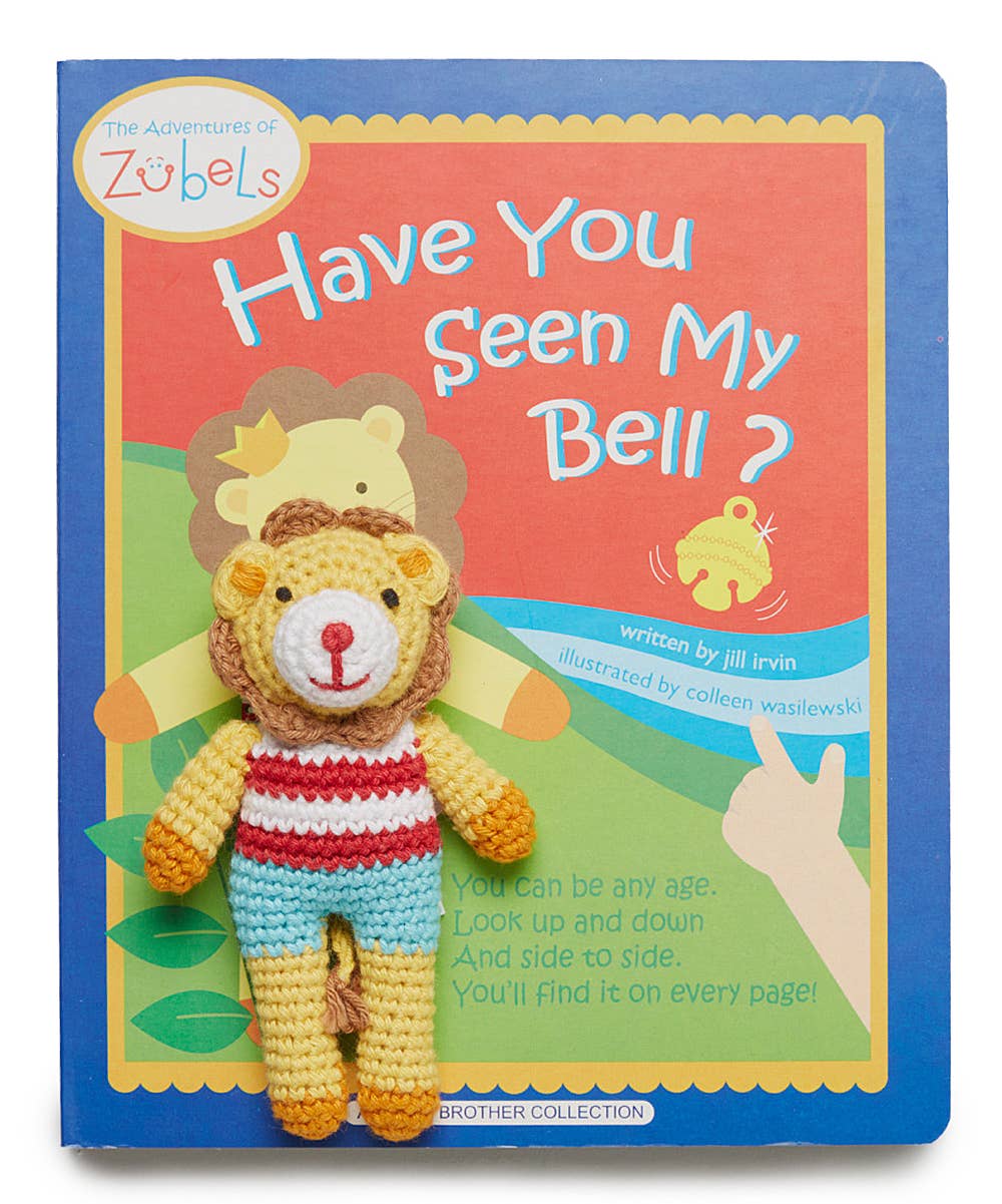 Petit Ami & Zubels - 'Have You Seen My Bell?' Board Book & Toy