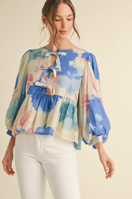 Floral Bow Top