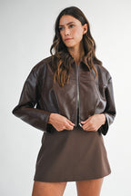 Cocoa Crop Jacket Set