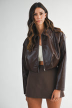 Cocoa Crop Jacket Set
