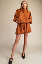 Honeycomb Hem Shorts Set