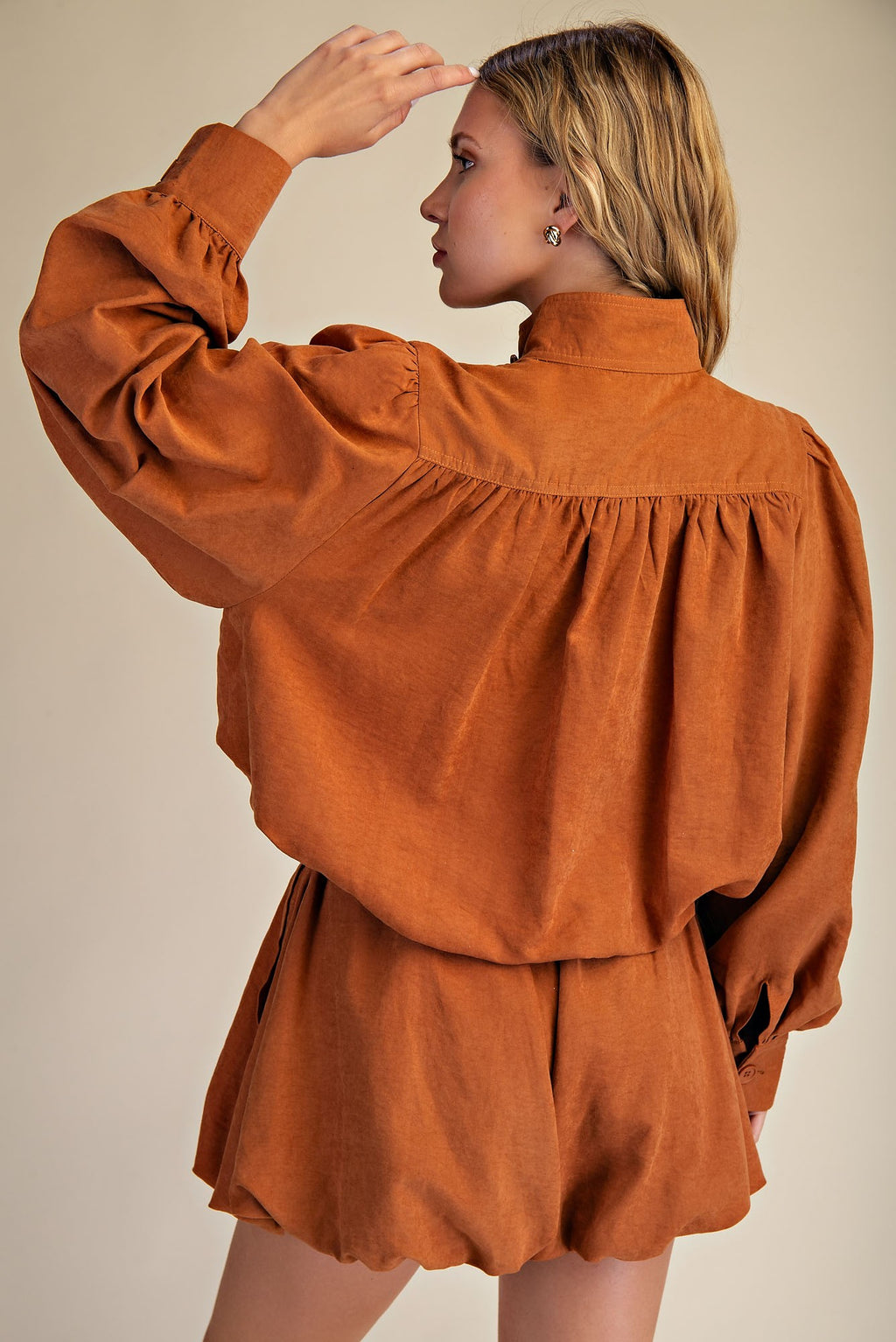 Honeycomb Hem Shorts Set