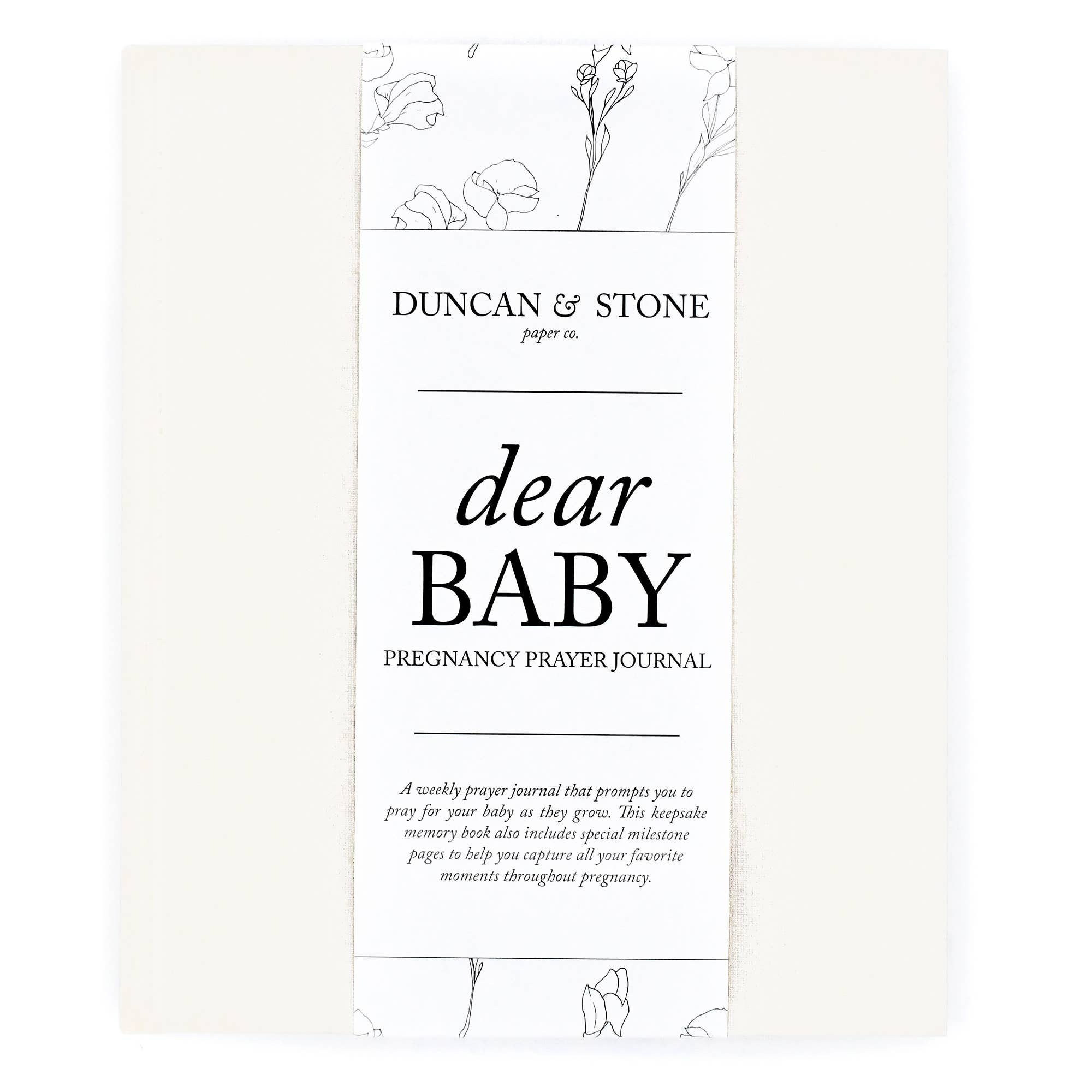 Duncan & Stone Paper Co. - Dear Baby: A Pregnancy Prayer Journal & Memory Book for Moms: Ivory