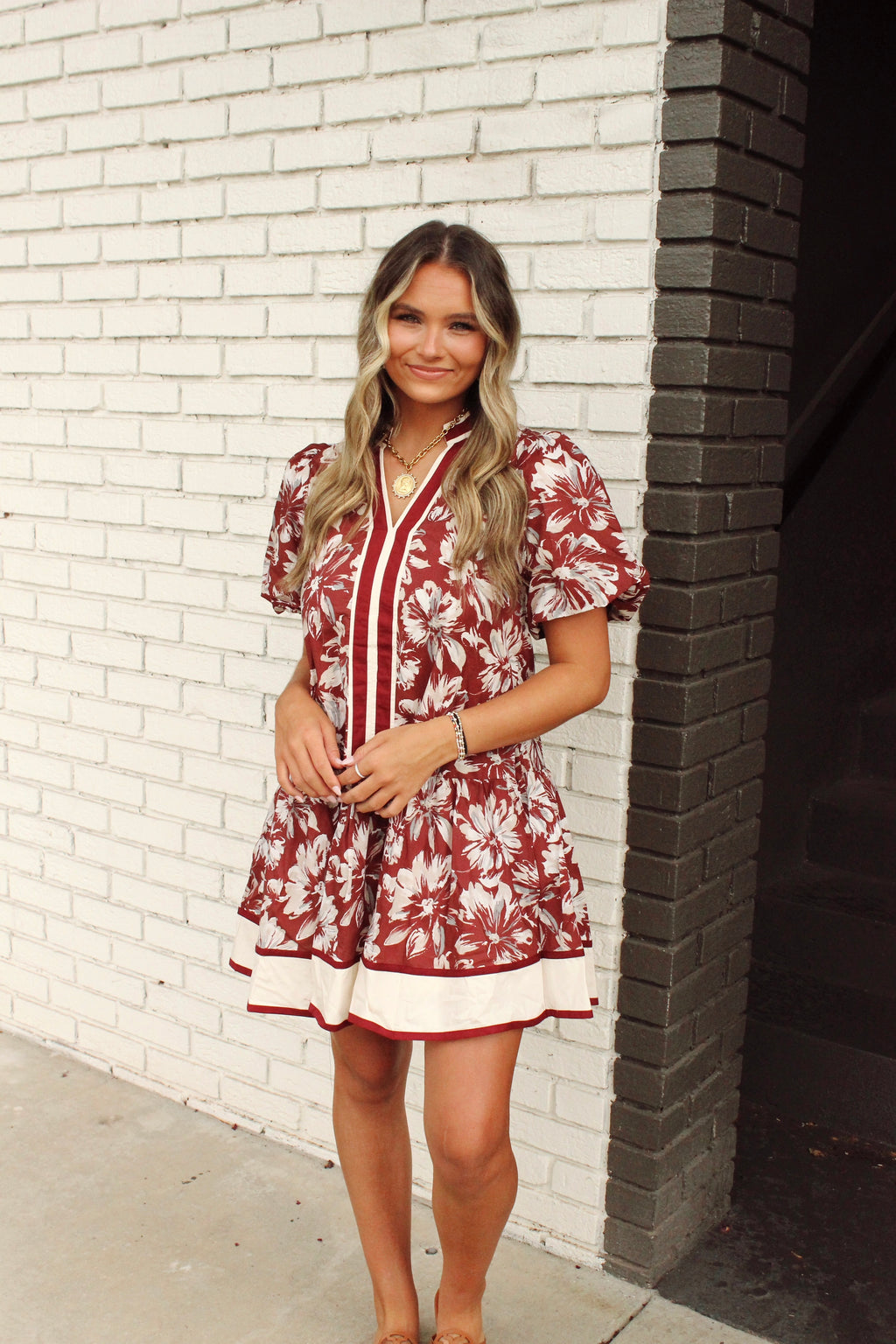 Falling for You Floral Dress
