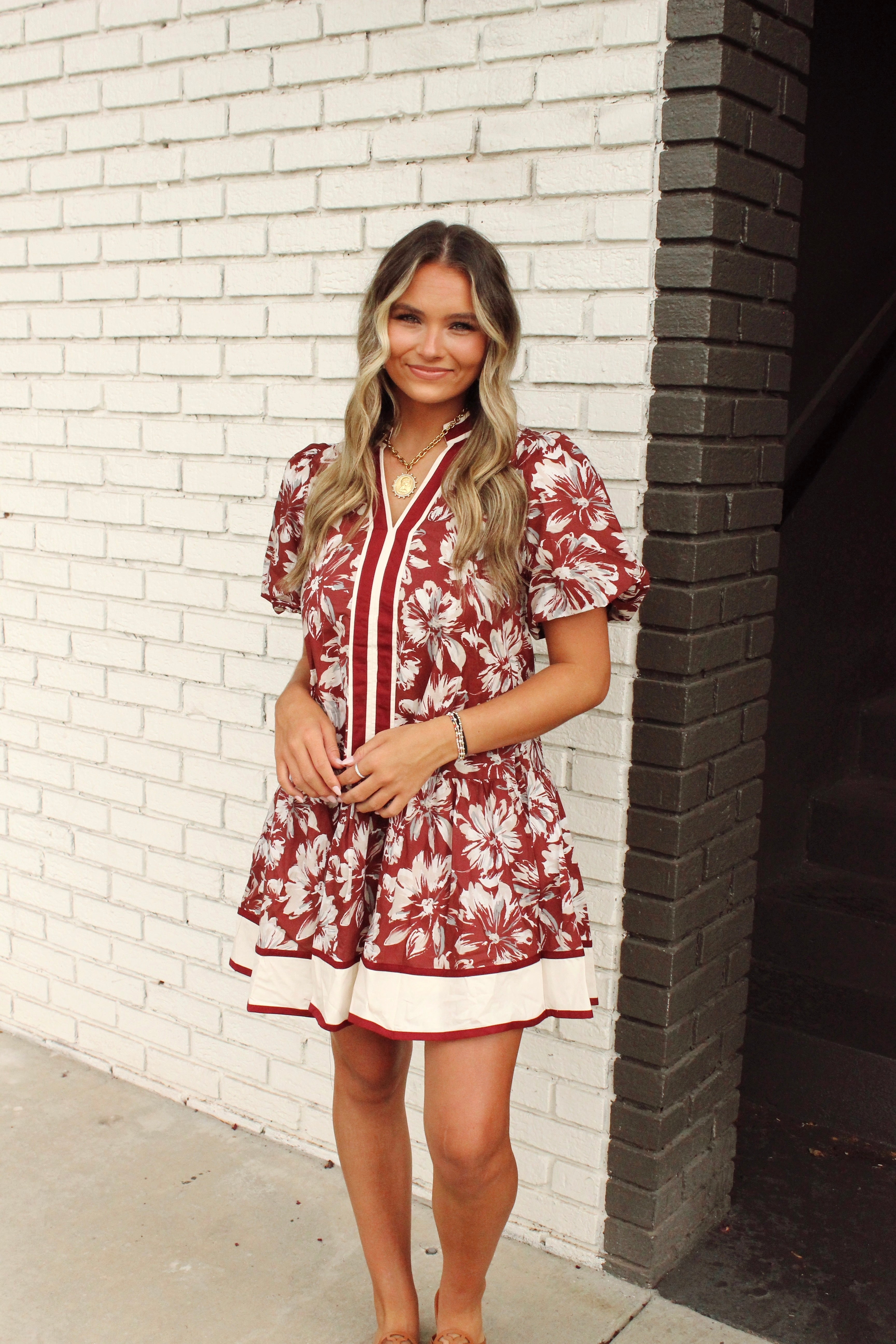 Falling for You Floral Dress