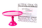 Sprinkles & Confetti Party Supplies - Hot Pink Melamine Cake Stand | Cupcake Stand