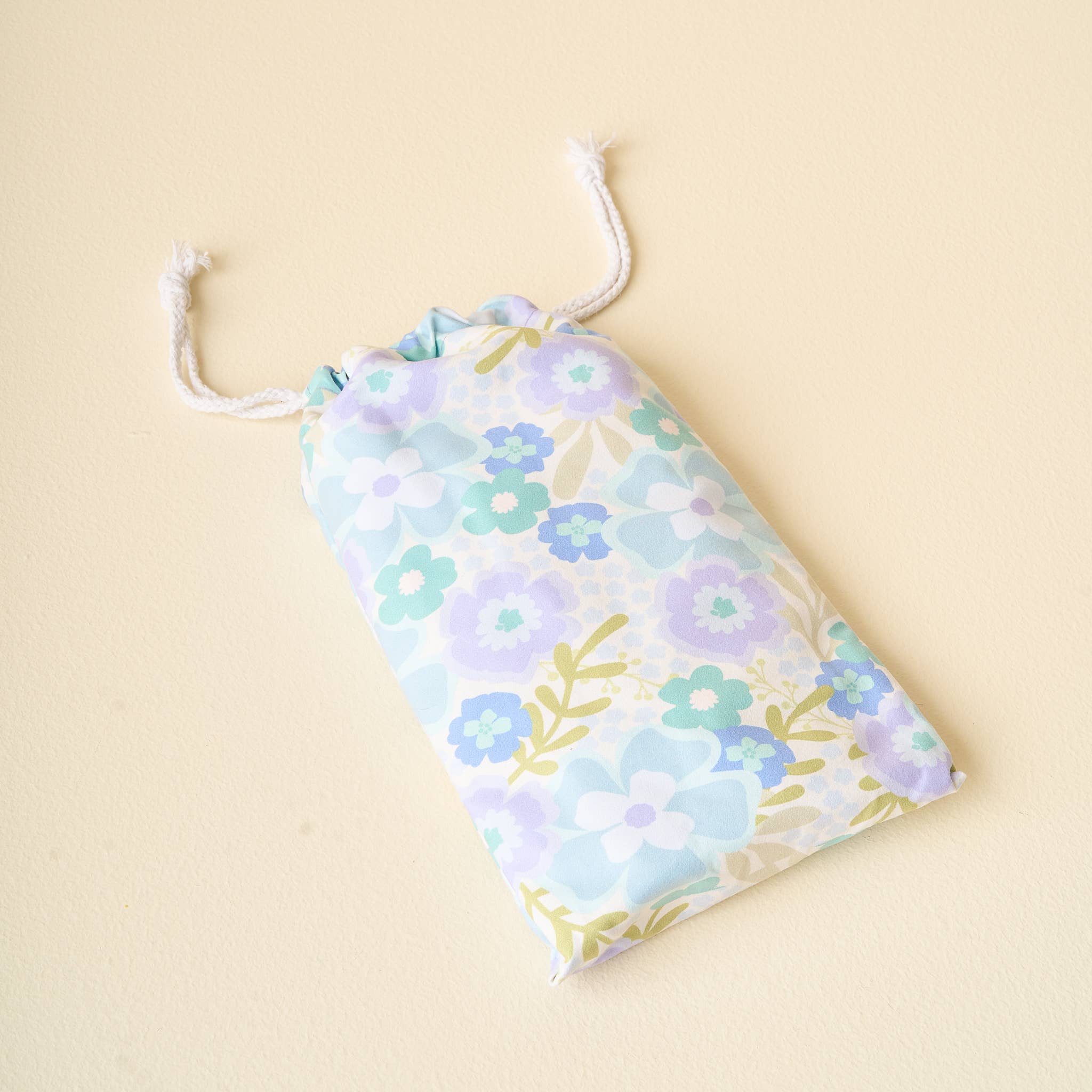 The Darling Effect - XL Quick-Dry Beach Towel-Beyond Blooms Blue Green