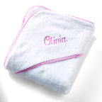 Zsa Zsa & LoLLi - Hooded Terry Cloth Towel Bath Set - Gingham: Pink