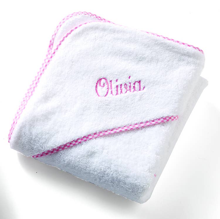 Zsa Zsa & LoLLi - Hooded Terry Cloth Towel Bath Set - Gingham: Blue