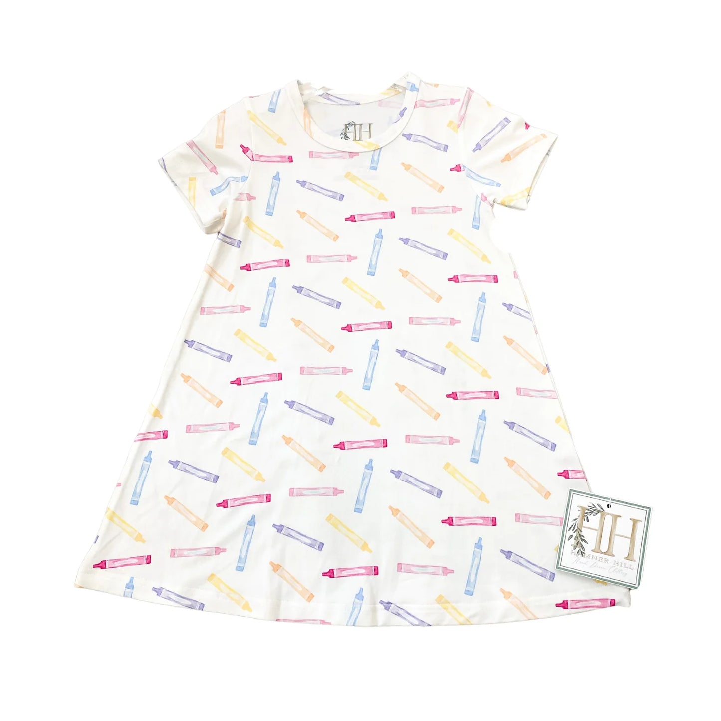 Pastel Crayon Bamboo Dress