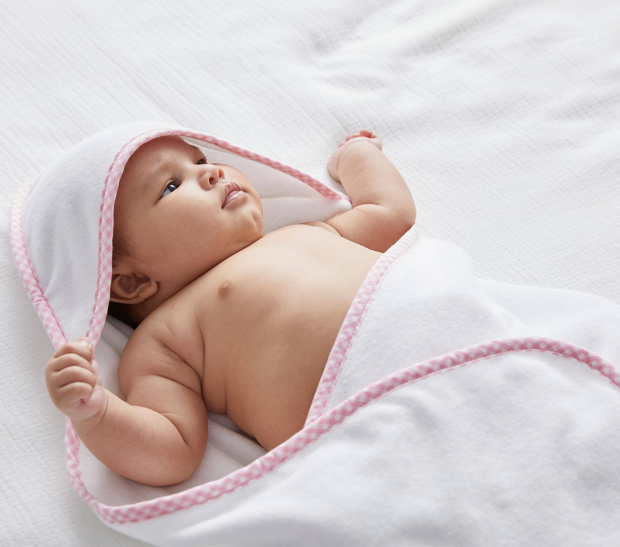 Zsa Zsa & LoLLi - Hooded Terry Cloth Towel Bath Set - Gingham: Blue