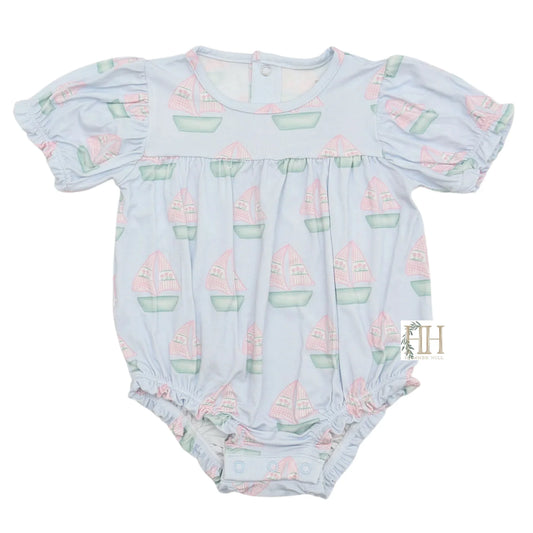 Girls Sailboats Bamboo Bubble