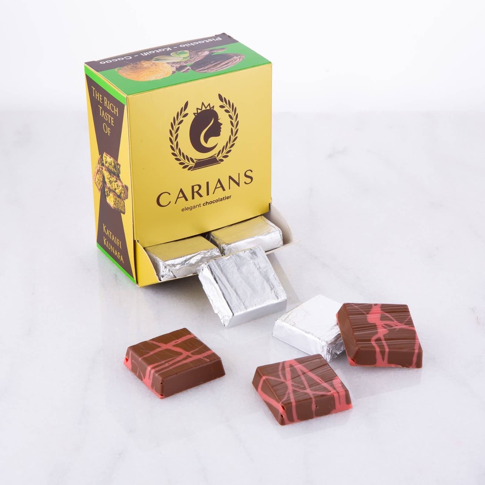 Carian's Bistro Chocolates -  Angel Hair Dubai Chocolate Bite Size