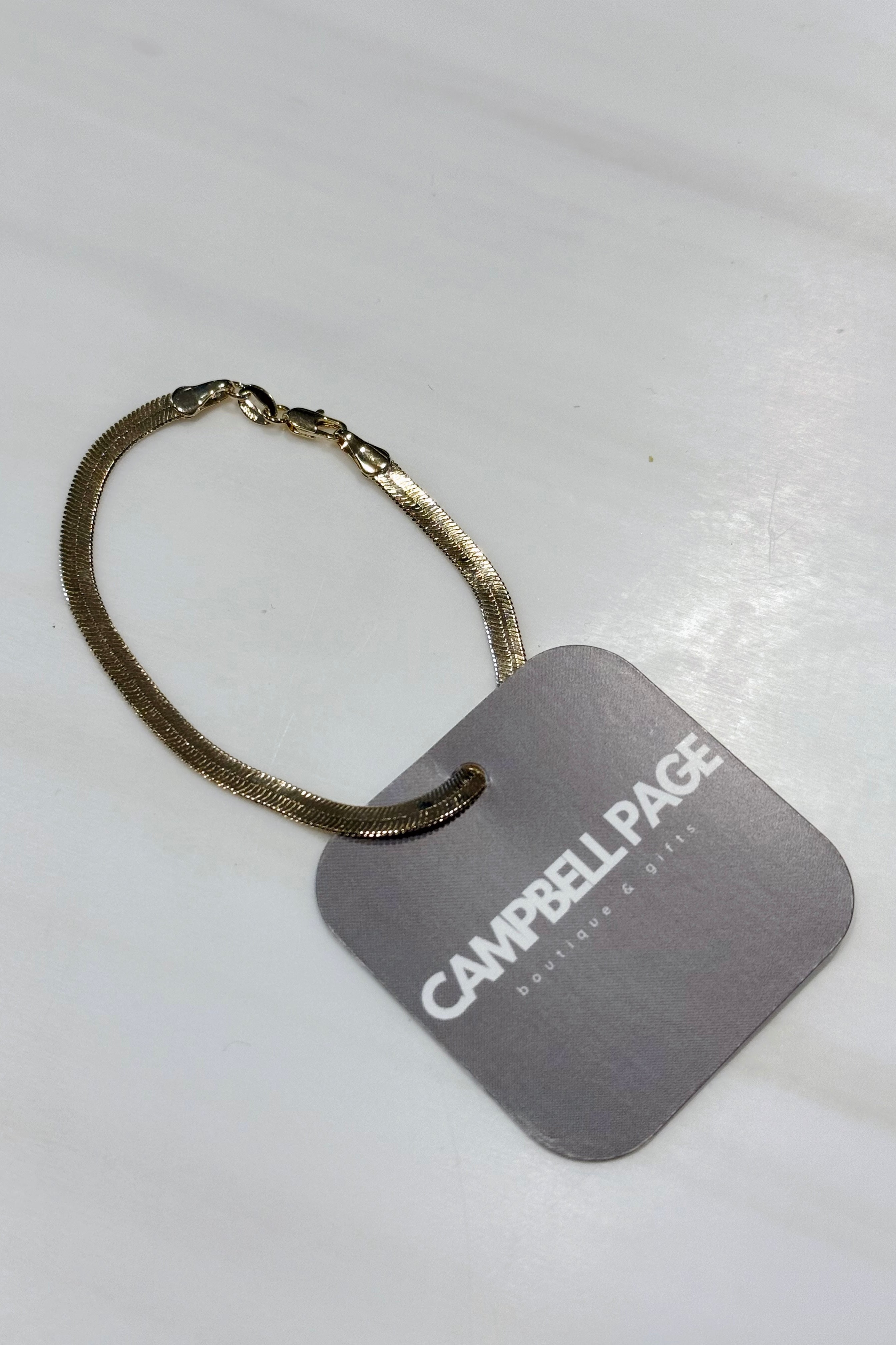 18k Herringbone Bracelet