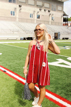 Saban Striped Mini Dress