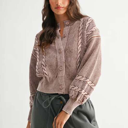 Katie Cable Knit Cardigan