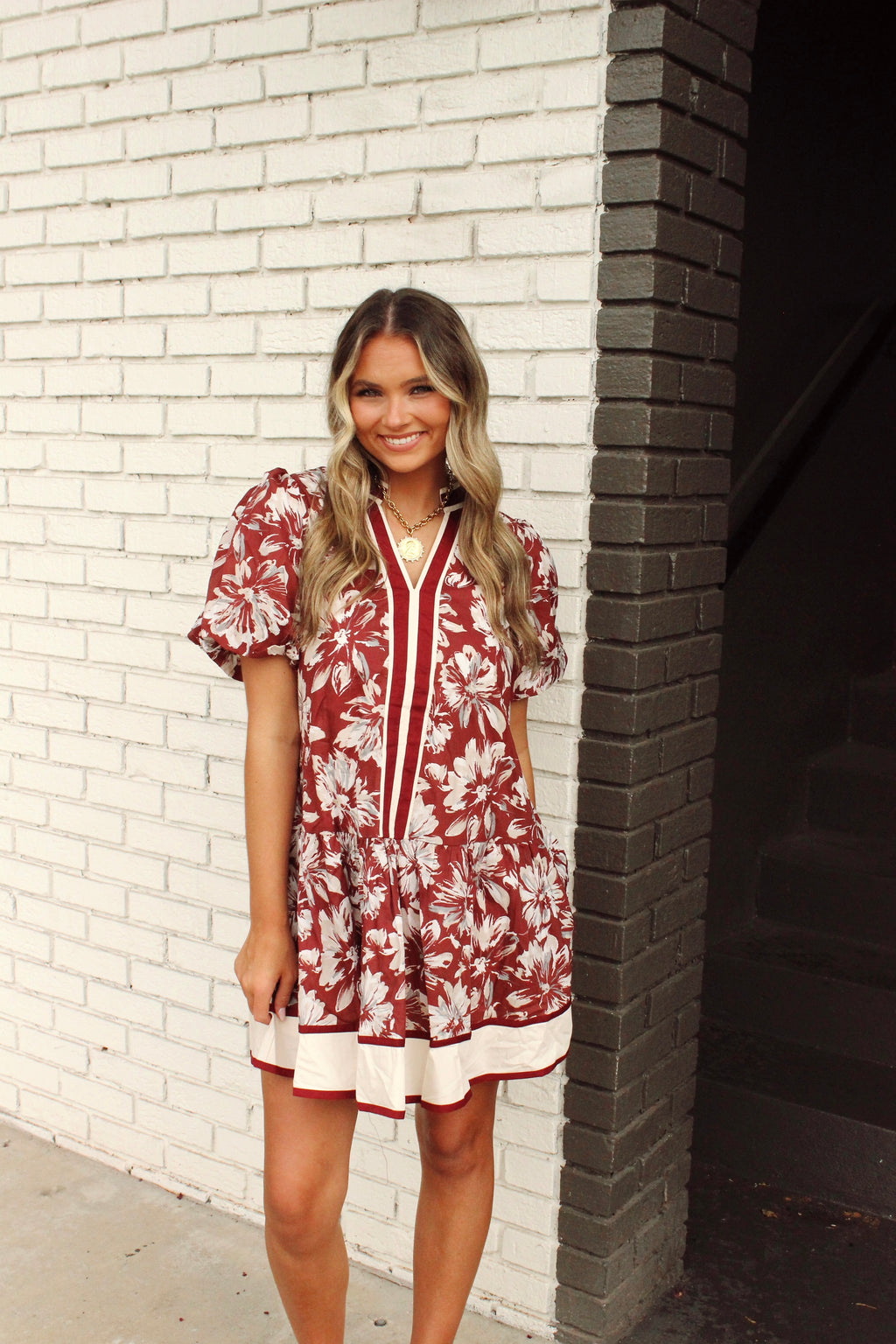Falling for You Floral Dress