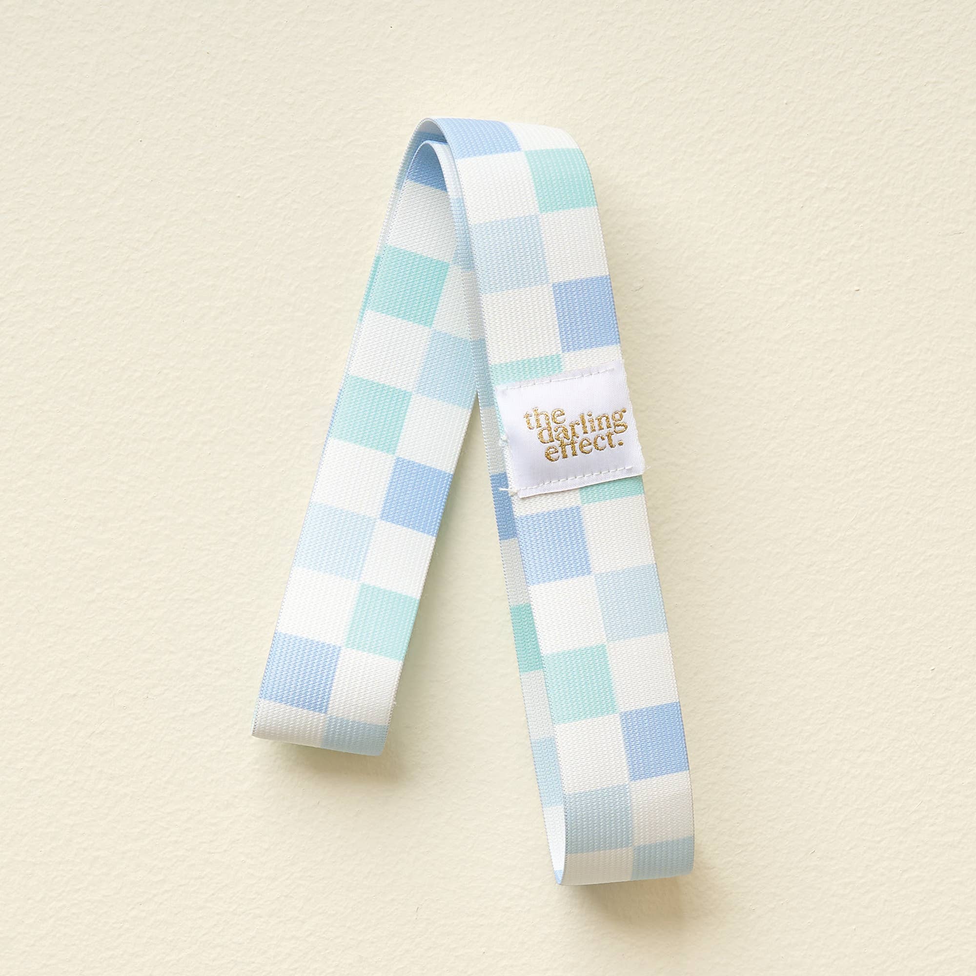 The Darling Effect - Stay-Put Towel Band-Check Blue
