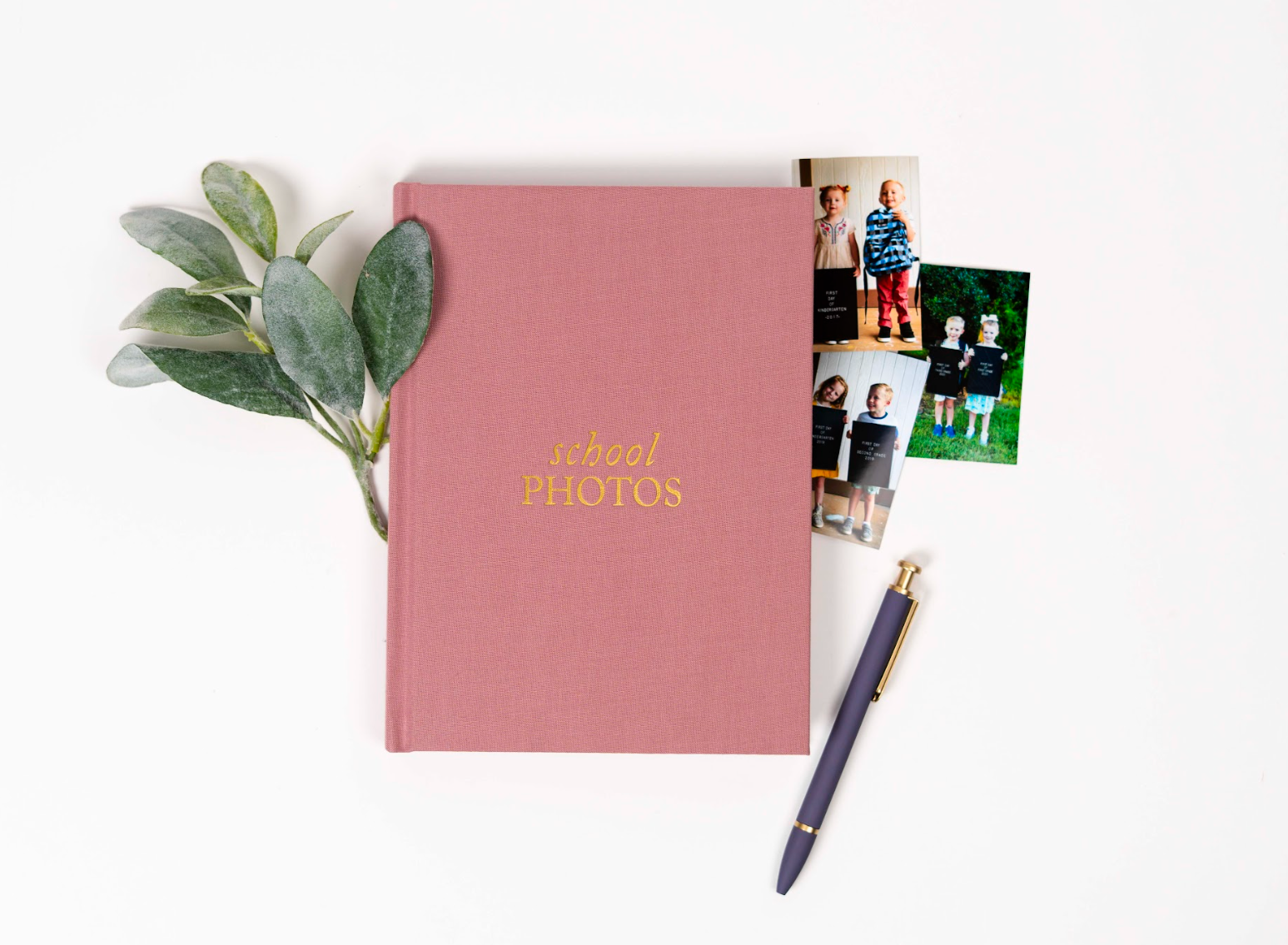 Duncan & Stone Paper Co. - School Memory Book | Durable School Photo Book: Blue