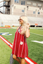 Saban Striped Mini Dress