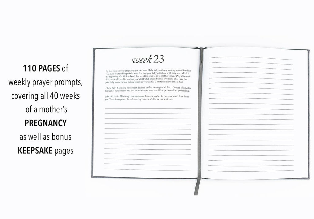 Duncan & Stone Paper Co. - Dear Baby: A Pregnancy Prayer Journal & Memory Book for Moms: Ivory