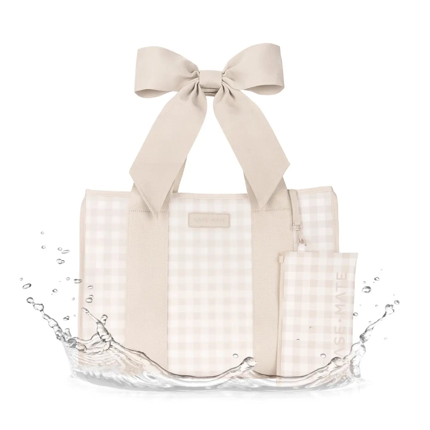 Case Mate - Special Edition Bow Beach Tote With Phone Pouch