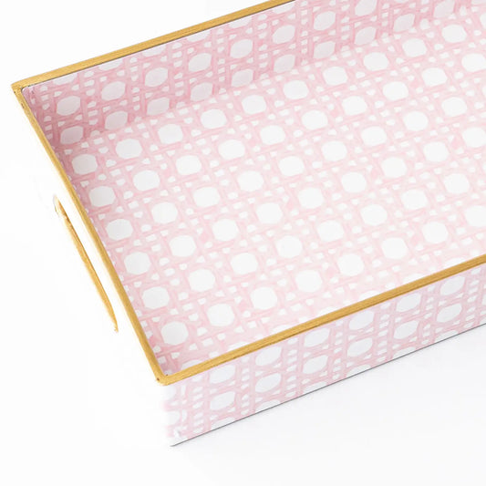 The Mini Cane Tray Pink
